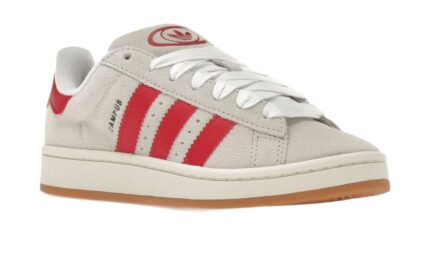 Adidas Campus 00s Crystal White Better Scarlet - vue 2