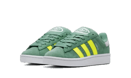 Adidas Campus 00s Green Solar Yellow - vue 2