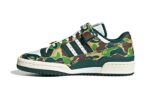 Adidas Forum 84 Low Bape 30th Anniversary Green Camo authentique