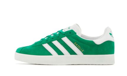 Adidas Gazelle 85 Green White Gold Metallic authentique
