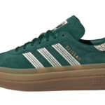 Adidas Gazelle Bold Collegiate Green White Gold authentique