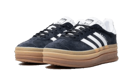 Adidas Gazelle Bold Core Black Cloud White - vue 2