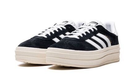 Adidas Gazelle Bold Core Black White - vue 2