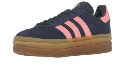Adidas Gazelle Bold Dark Blue Pink Spark - vue 2