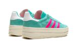 Adidas Gazelle Bold Flash Aqua Lucid Pink - vue 3