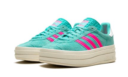 Adidas Gazelle Bold Flash Aqua Lucid Pink - vue 2