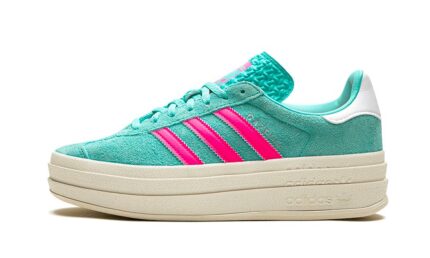 Adidas Gazelle Bold Flash Aqua Lucid Pink authentique