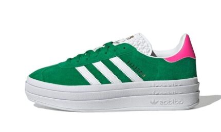 Adidas Gazelle Bold Green Lucid Pink authentique