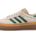 Adidas Gazelle Bold Magic Beige Collegiate Green authentique