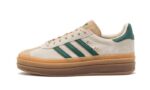 Adidas Gazelle Bold Magic Beige Collegiate Green authentique
