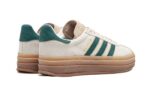 Adidas Gazelle Bold Magic Beige Collegiate Green - vue 3