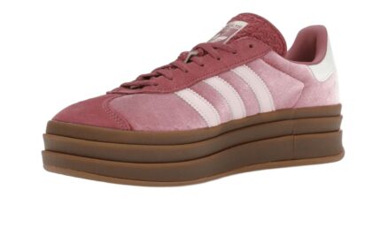 Adidas Gazelle Bold Sandy Pink Velvet - vue 2