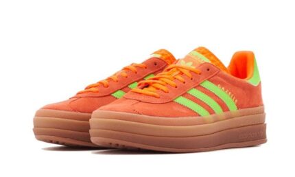 Adidas Gazelle Bold Solar Orange Solar Green - vue 2