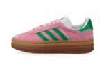 Adidas Gazelle Bold True Pink Green Cloud White authentique