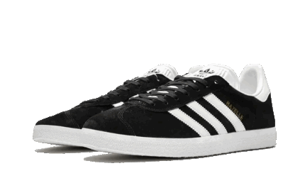 Adidas Gazelle Core Black Cloud White Gold - vue 2