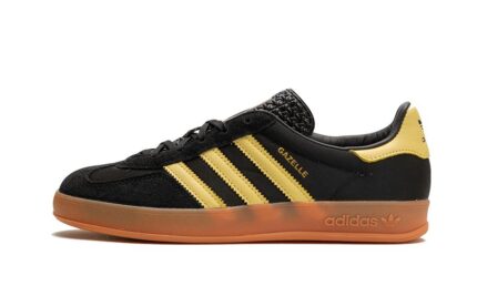 Adidas Gazelle Indoor Core Black Almost Yellow authentique