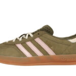 Adidas Gazelle Indoor Focus Olive Clear Pink authentique