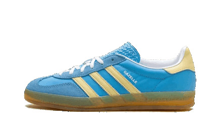 Adidas Gazelle Indoor Semi Blue Burst Almost Yellow authentique