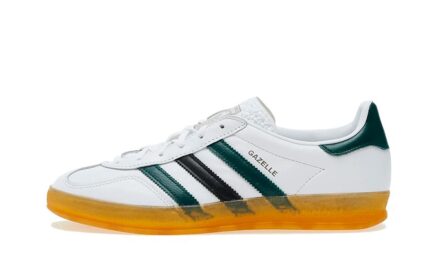 Adidas Gazelle Indoor White Collegiate Green authentique