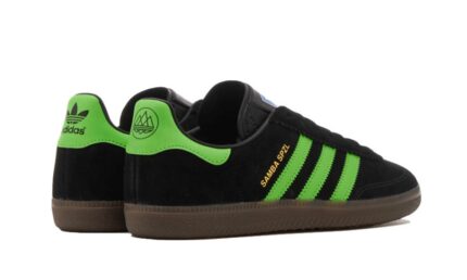 Adidas Samba Deco SPZL Core Black Lucid Lime - vue 2