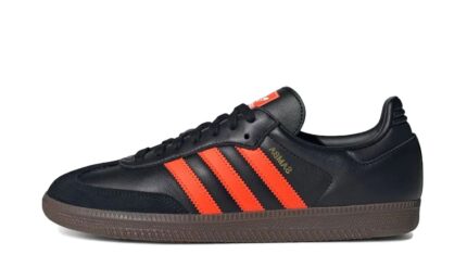 Adidas Samba OG Black Impact Orange authentique