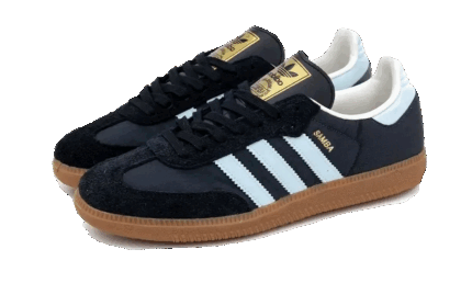 Adidas Samba OG Carbon Almost Blue Gum - vue 2
