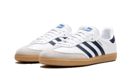 Adidas Samba OG Cloud White Night Indigo Gum - vue 2