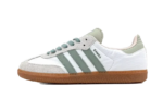 Adidas Samba OG  Cloud White Silver Green authentique