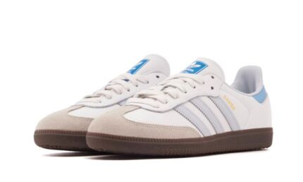 Adidas Samba OG Core White Halo Blue - vue 2