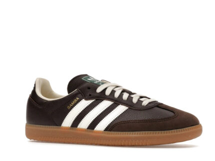 Adidas Samba OG Dark Brown Off White Gum - vue 2