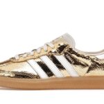 Adidas Samba OG Gold Metallic Cracked Leather authentique