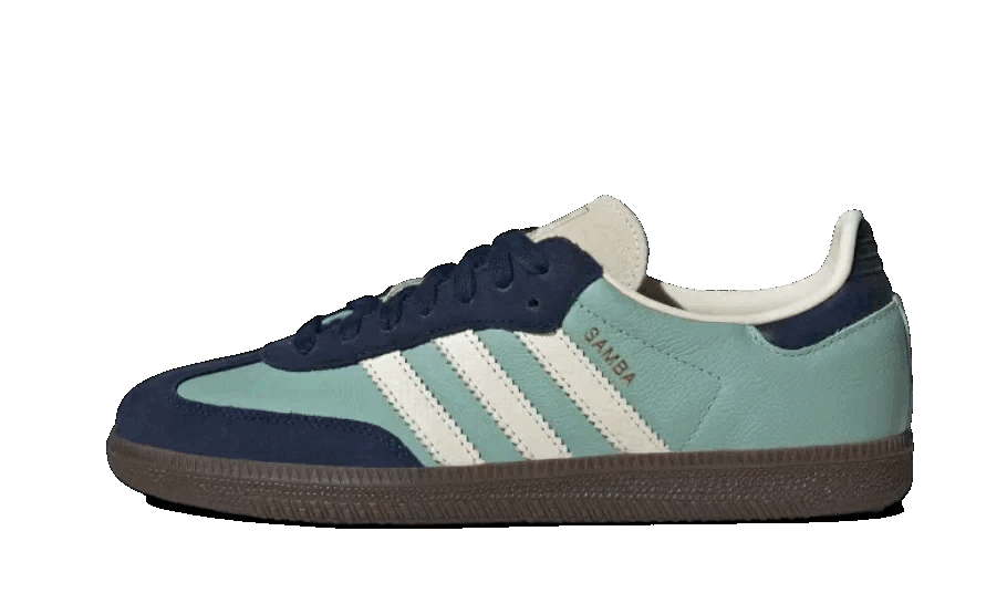 adidas-samba-og-hazy-green-night-indigo-713772 Adidas Samba OG Hazy Green Night Indigo authentique