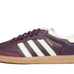 Adidas Samba OG Maroon Gold Metallic authentique