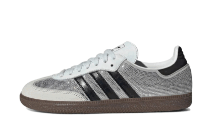 Adidas Samba OG Rhinestone Crystal White Silver authentique