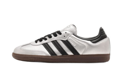 Adidas Samba OG Silver Metallic Black Gum authentique