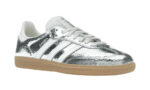 Adidas Samba OG Silver Metallic Cracked Leather - vue 5