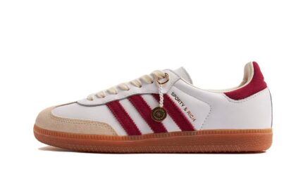 Adidas Samba OG Sporty & Rich White Core Burgundy authentique