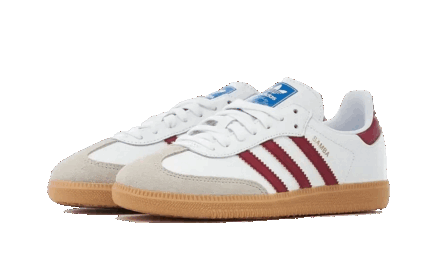 Adidas Samba OG White Burgundy Gum - vue 2