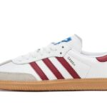 Adidas Samba OG White Burgundy Gum authentique