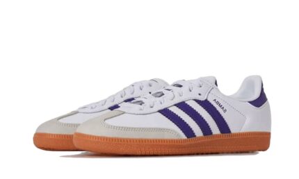 Adidas Samba OG White Energy Ink Gum - vue 2