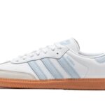 Adidas Samba OG White Halo Blue Gum authentique