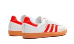Adidas Samba OG White Solar Red Gum - vue 3