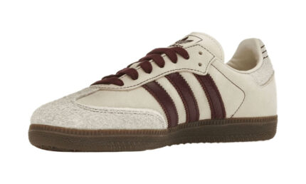 Adidas Samba OG Wonder White Maroon - vue 2