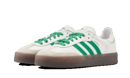 Adidas Sambae Cloud White Green - vue 2