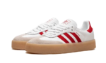 Adidas Sambae White Better Scarlet Gum - vue 2