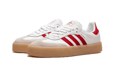 Adidas Sambae White Better Scarlet Gum - vue 2