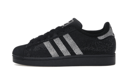 Adidas Superstar II Rhinestone Black Silver authentique