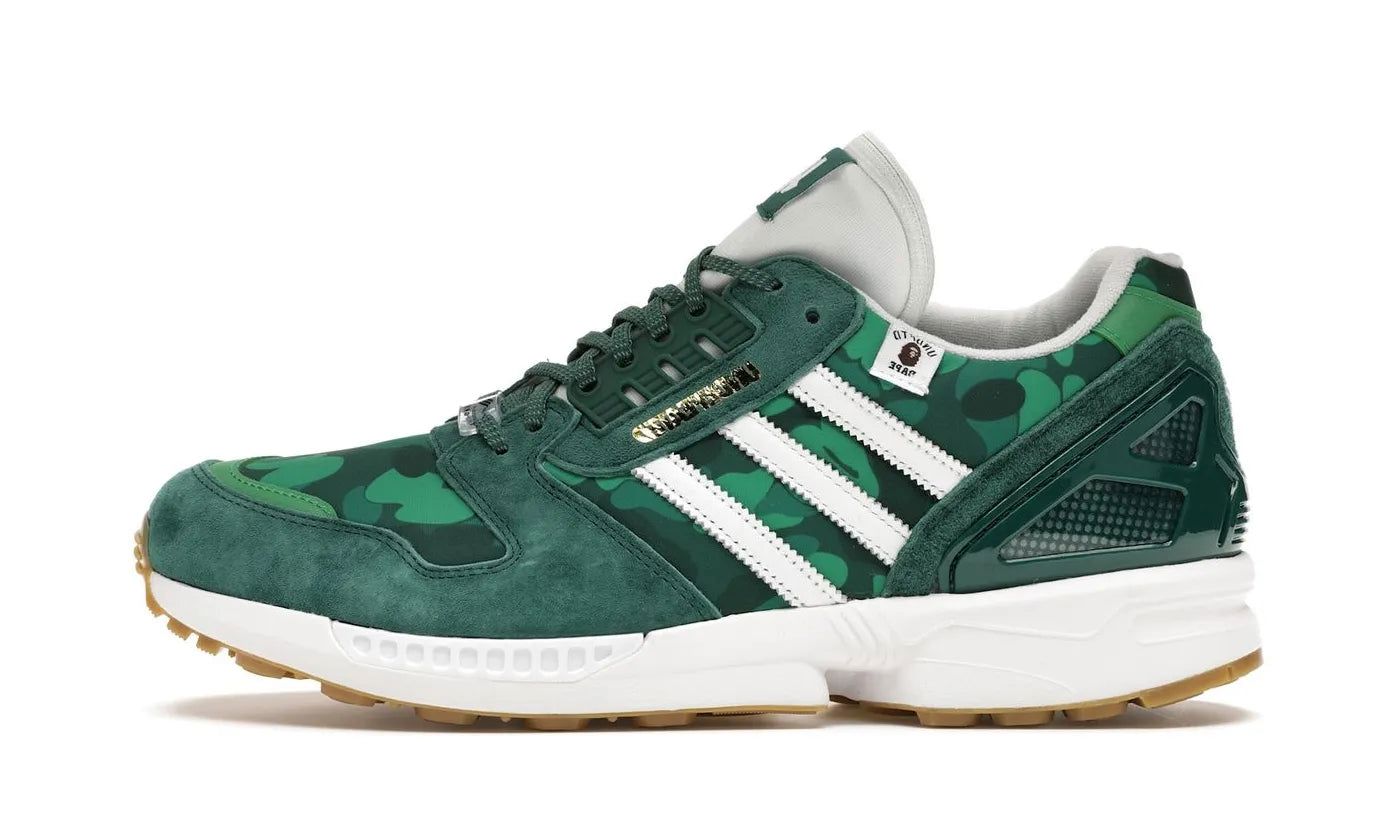 adidas-zx-8000-bape-undefeated-green-424255 Adidas ZX 8000 Bape Undefeated Green authentique