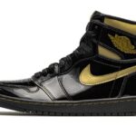 Air Jordan 1 High Black Metallic Gold authentique