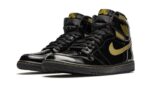 Air Jordan 1 High Black Metallic Gold - vue 2
